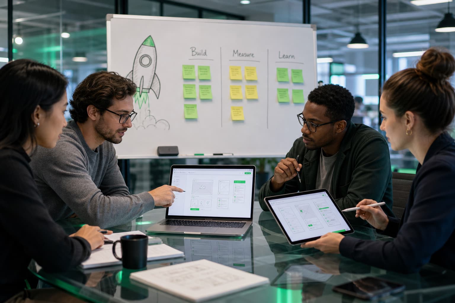 MVP-Entwicklung – Team validiert Prototyp, Scope und Kernhypothese vor dem Launch
