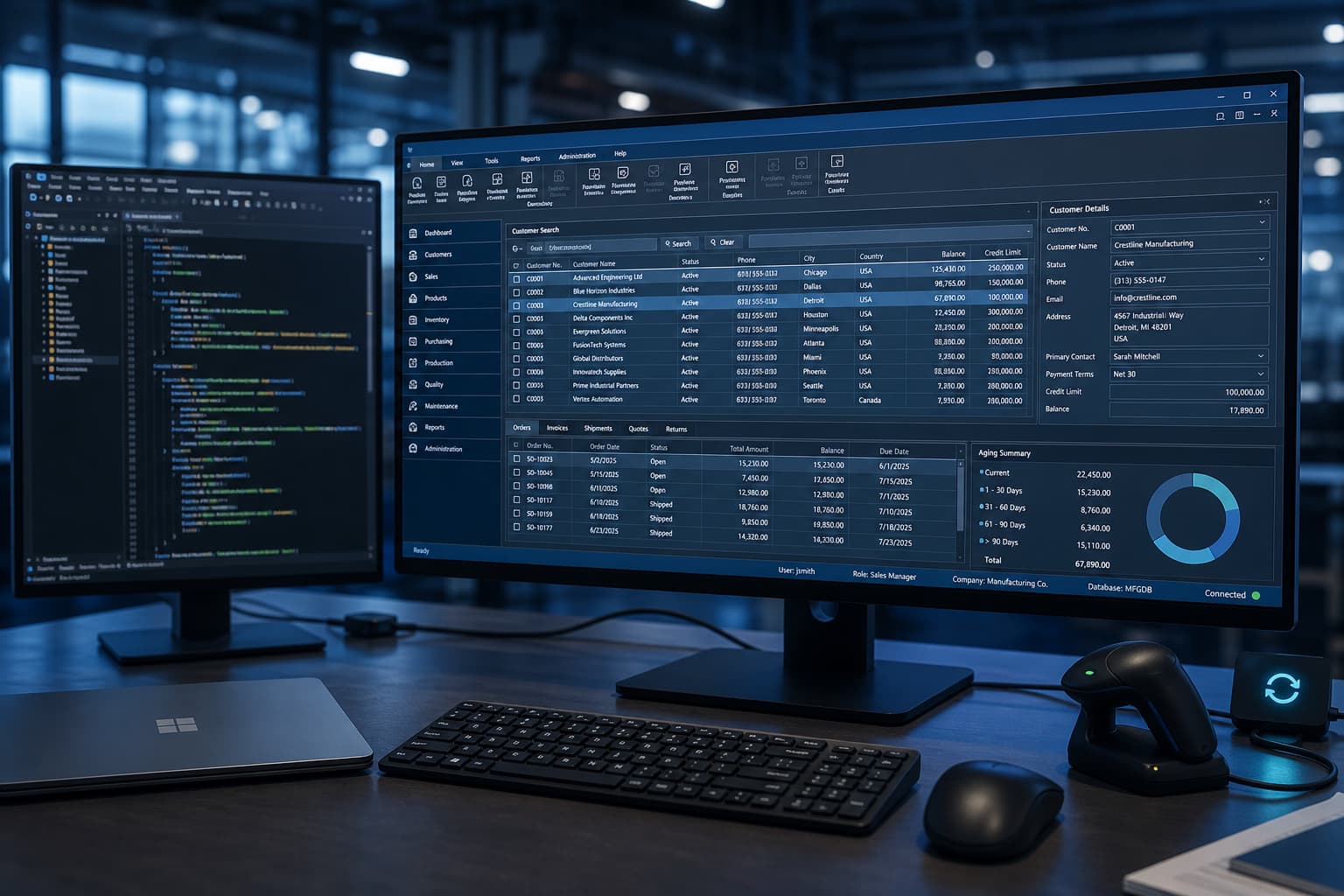 Desktop software development – native Windows clients with offline capability and peripheral integration