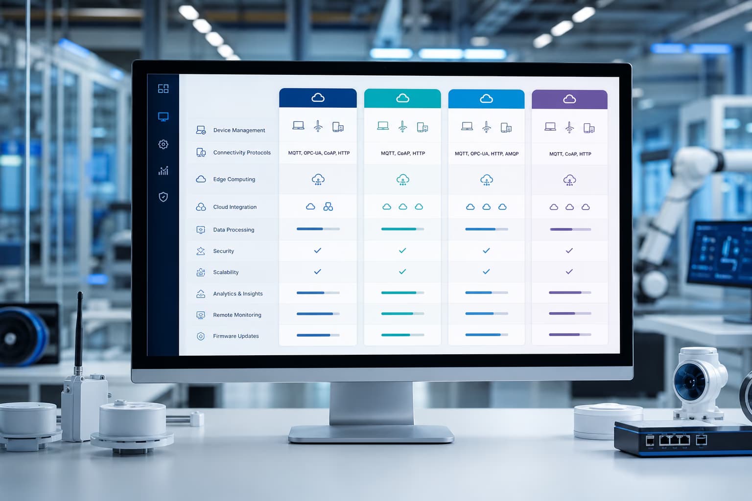 IoT-Plattformen Vergleich – AWS IoT, Azure IoT, Google Cloud IoT, ThingsBoard und Eigenentwicklung im Überblick IoT-Plattformen Vergleich – AWS IoT, Azure IoT, Google Cloud IoT, ThingsBoard und Eigenentwicklung im Überblick