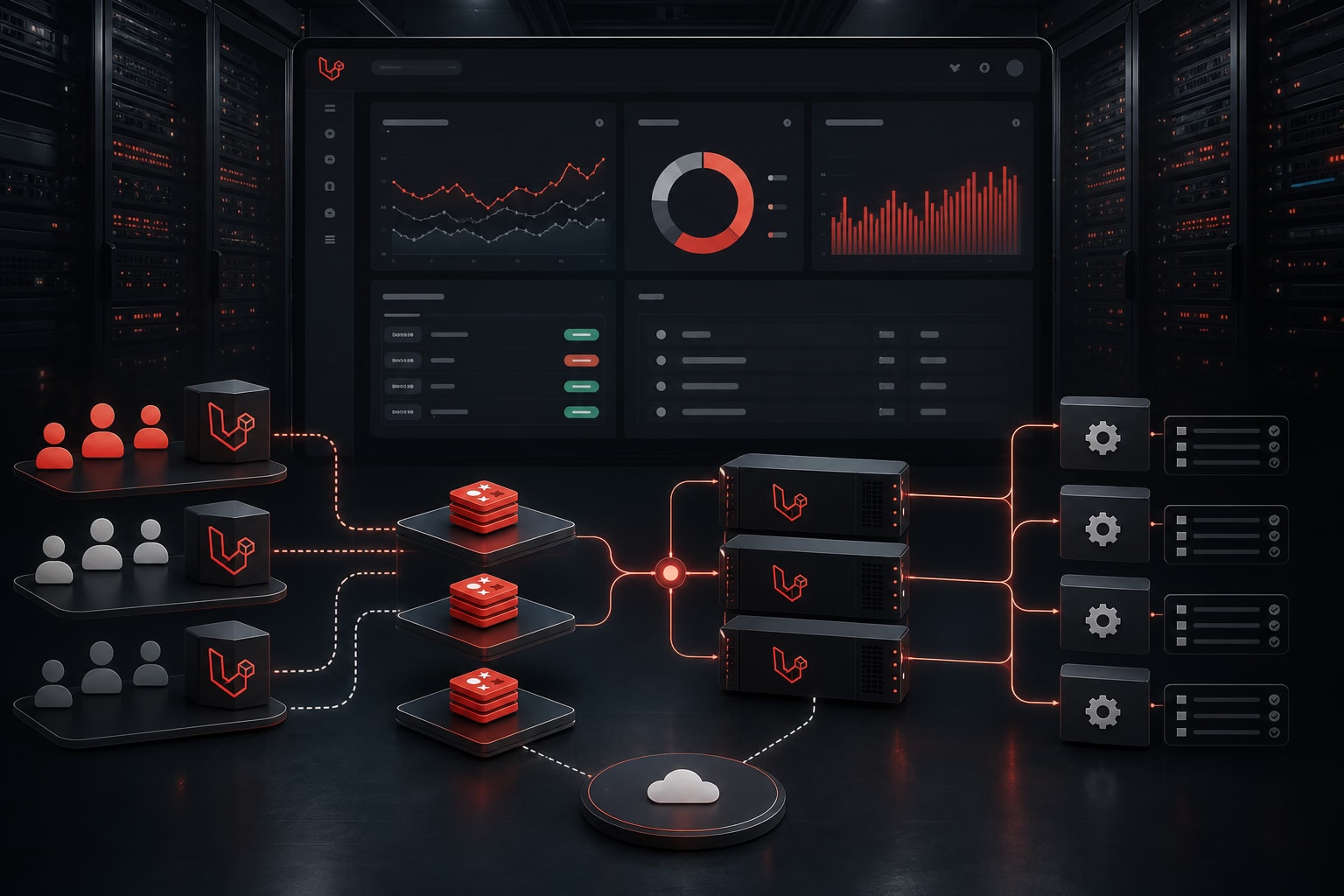 Laravel SaaS und Queues – Multi-Tenant, Horizon, Redis und horizontale Skalierung