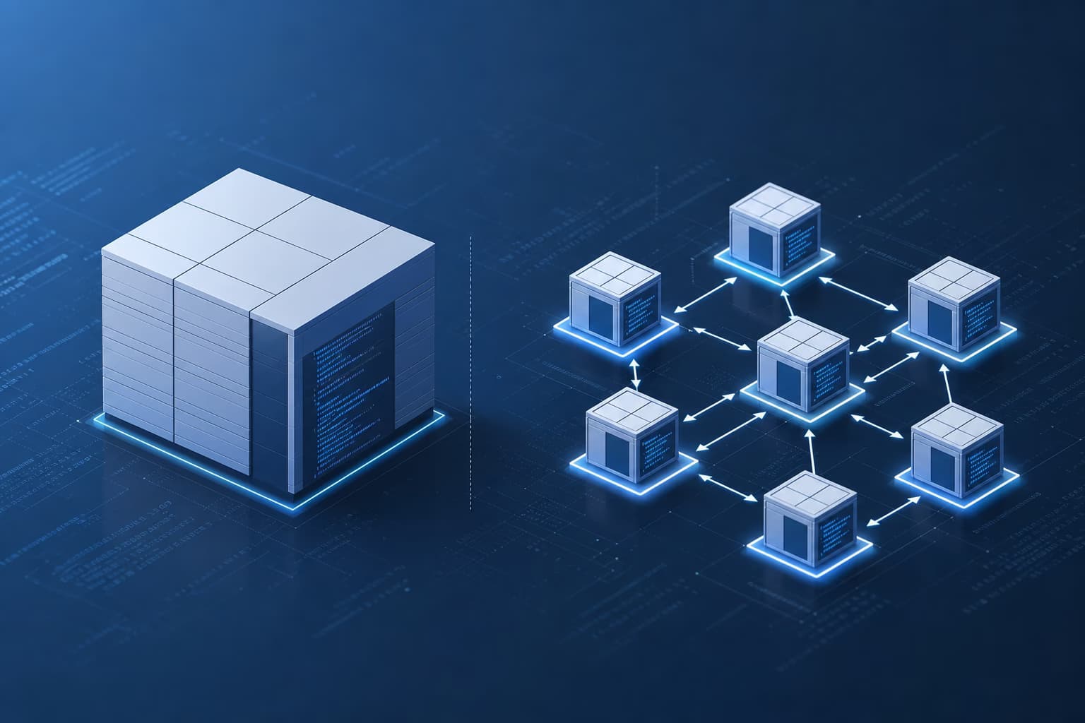 Monolith vs. Microservices – Architektur-Vergleich von monolithischer Software und verteilten Microservices Monolith vs. Microservices – Architektur-Vergleich von monolithischer Software und verteilten Microservices