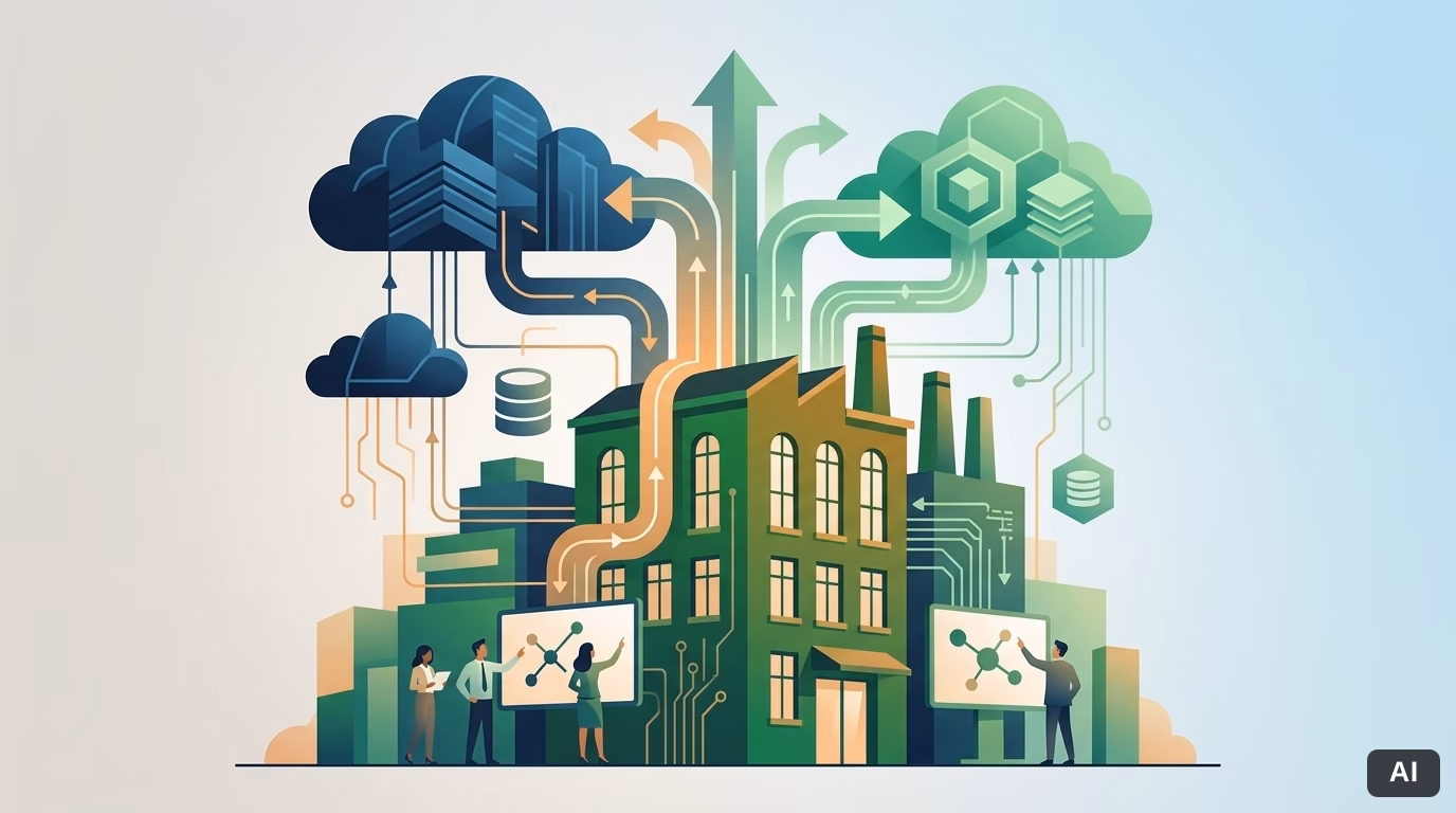 Cloud-Migration AWS Azure Strategie Mittelstand – Titelbild zum Artikel Cloud-Migration AWS Azure Strategie Mittelstand – Titelbild zum Artikel