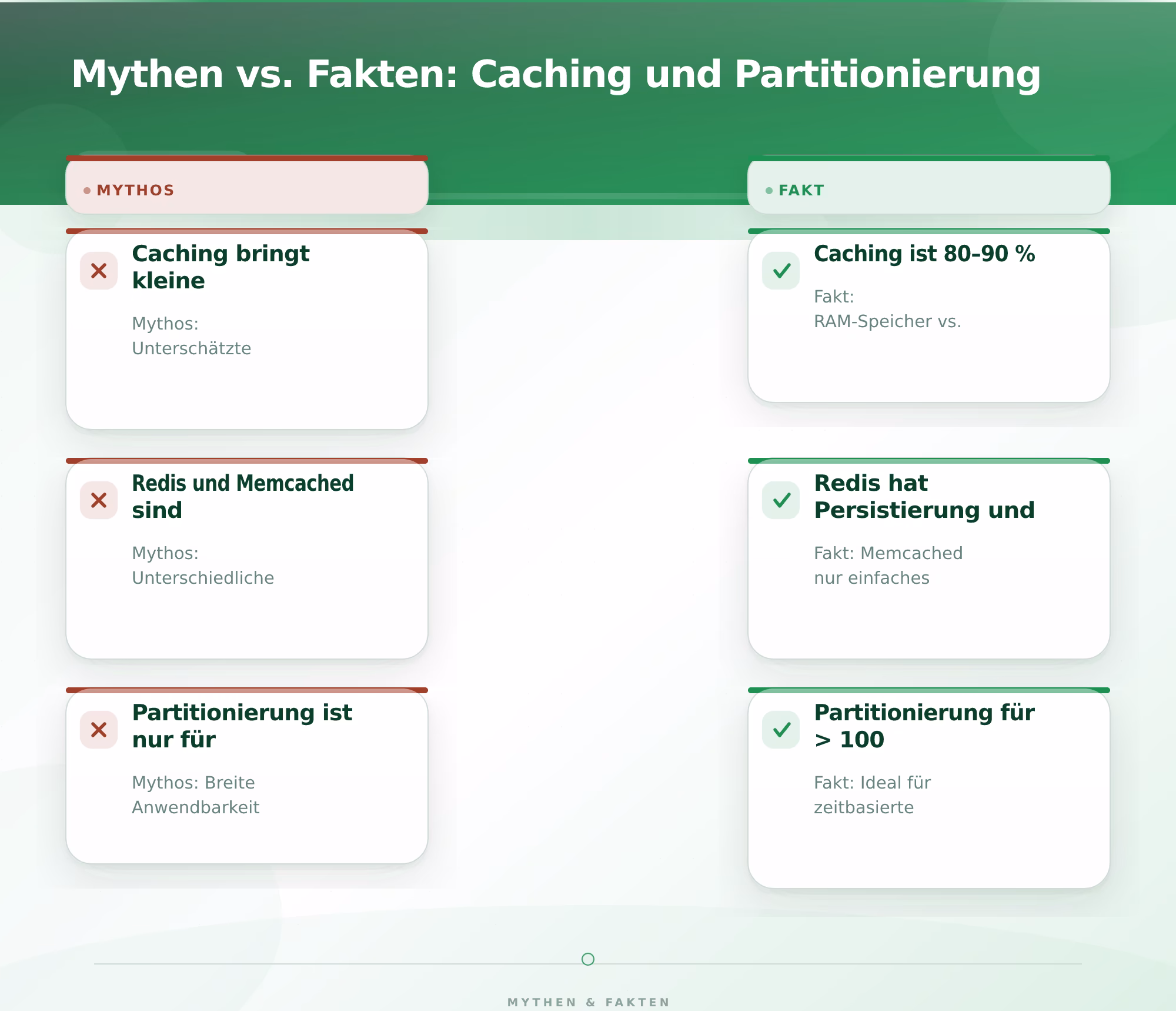 Mythen vs. Fakten: Caching und Partitionierung – Datenbank Optimierung Performance verbessern