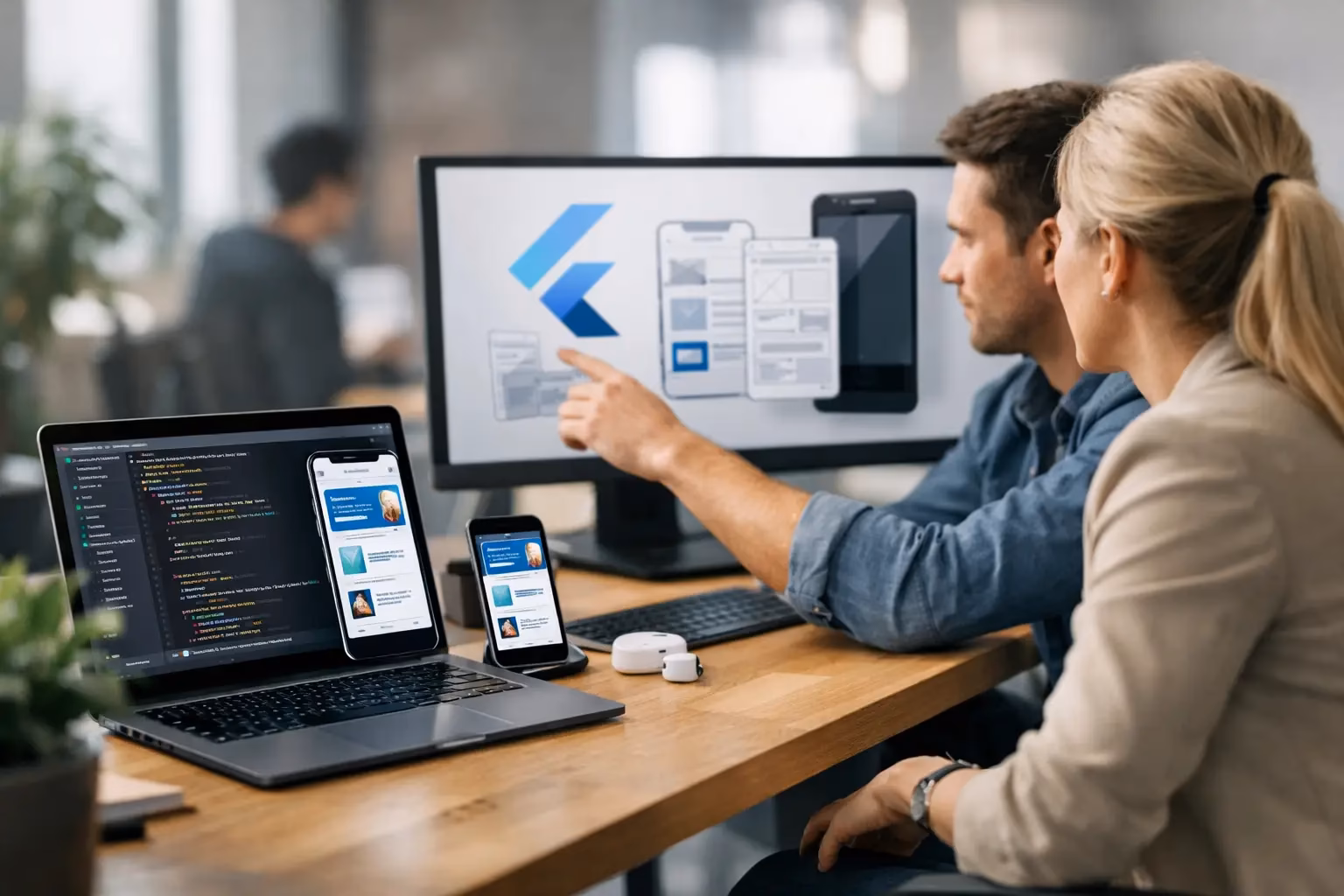 Flutter Entwicklung für Unternehmen – Titelbild
