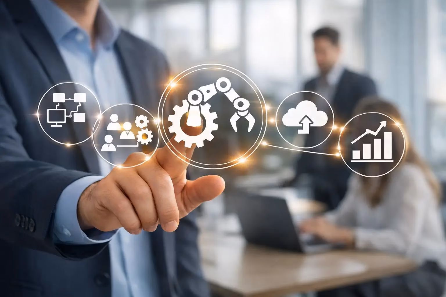Geschäftsprozesse im Unternehmen automatisieren – Titelbild Geschäftsprozesse im Unternehmen automatisieren – Titelbild