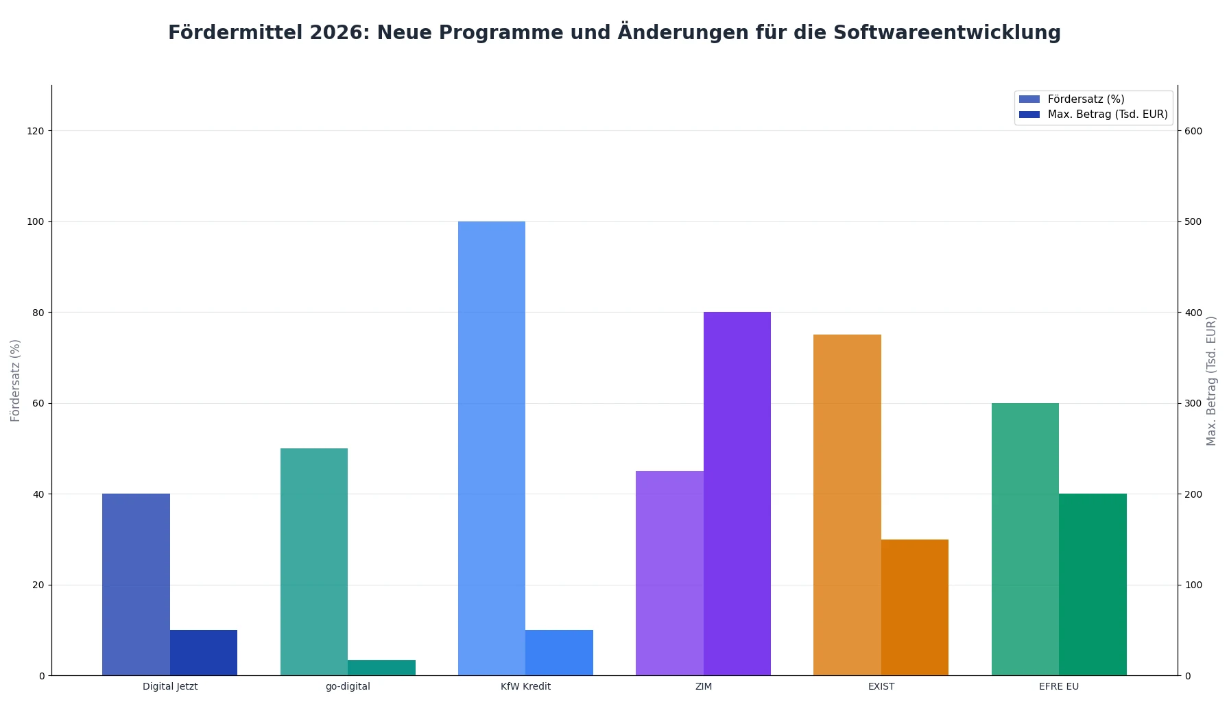 Fördermittel 2026: Neue Programme und Änderungen für die Softwareentwicklung