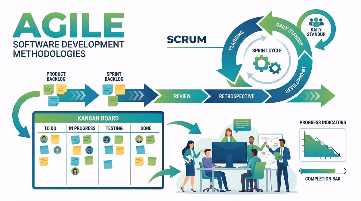 Agile vs. Waterfall: Welche Methode passt zu Ihrem Projekt? - Groenewold IT Solutions
