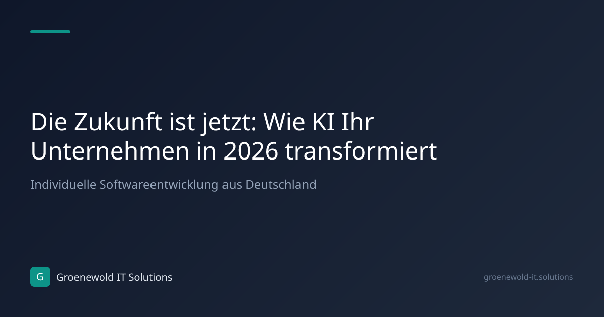 Fachartikel: Die Zukunft ist jetzt: Wie KI Ihr…