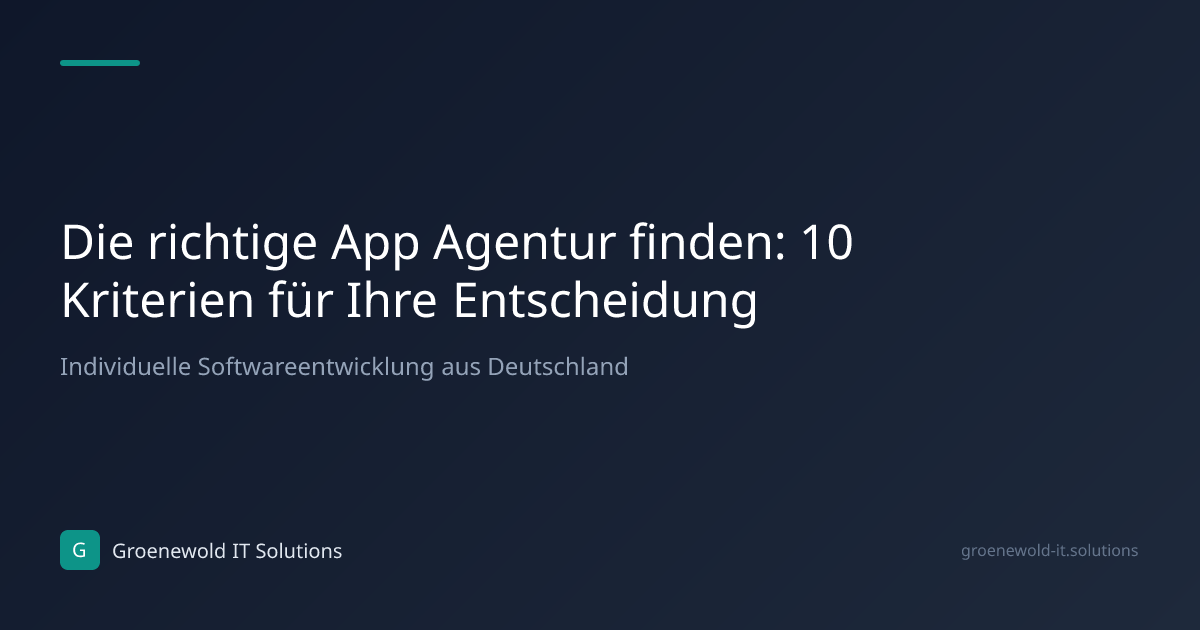 Fachartikel: Die richtige App Agentur finden: 10…