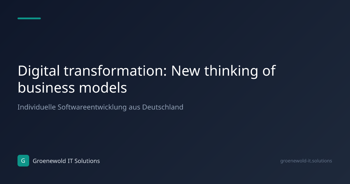 Article: Digital transformation: New thinking of…