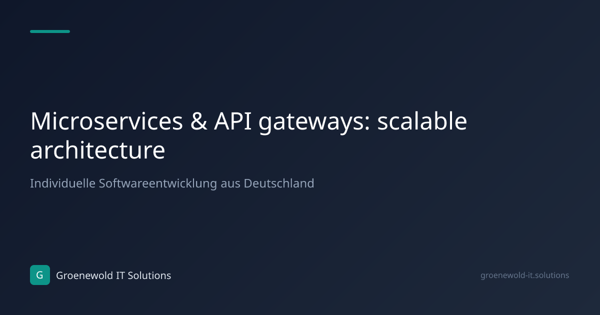 Article: Microservices & API gateways: scalable…