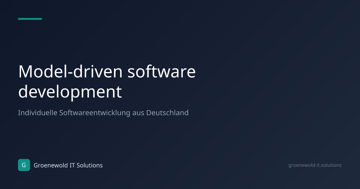 Article: Model-driven software development