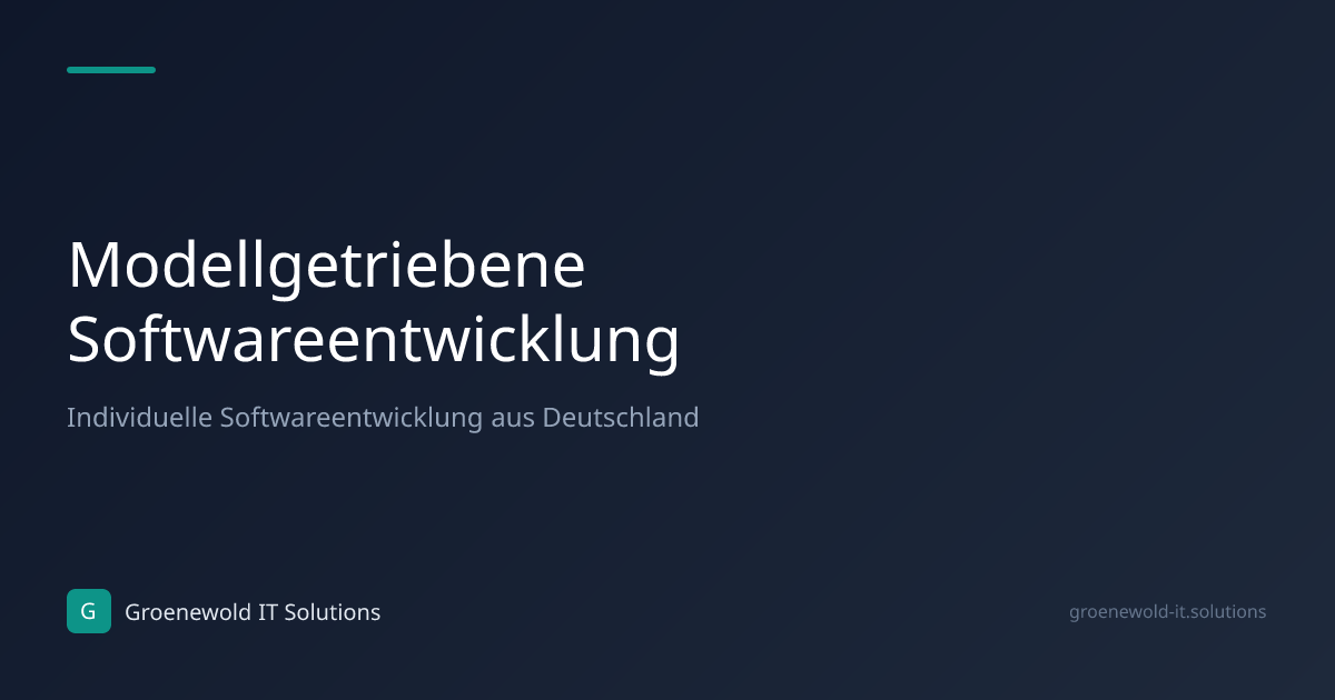 Fachartikel: Modellgetriebene Softwareentwicklung