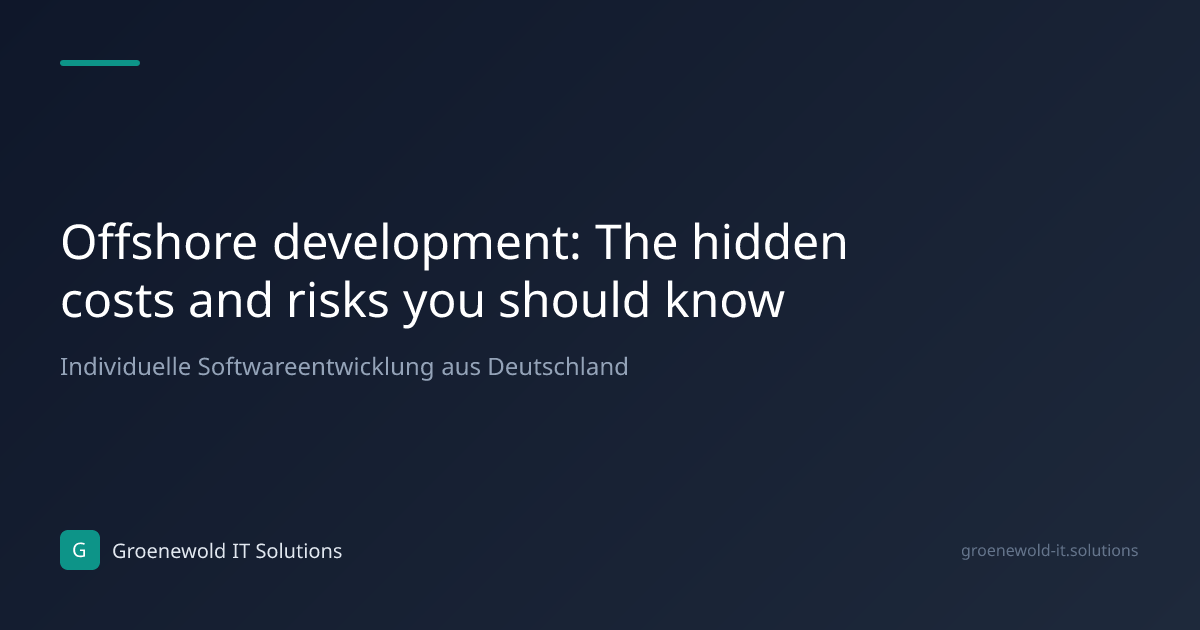 Article: Offshore development: The hidden costs and…
