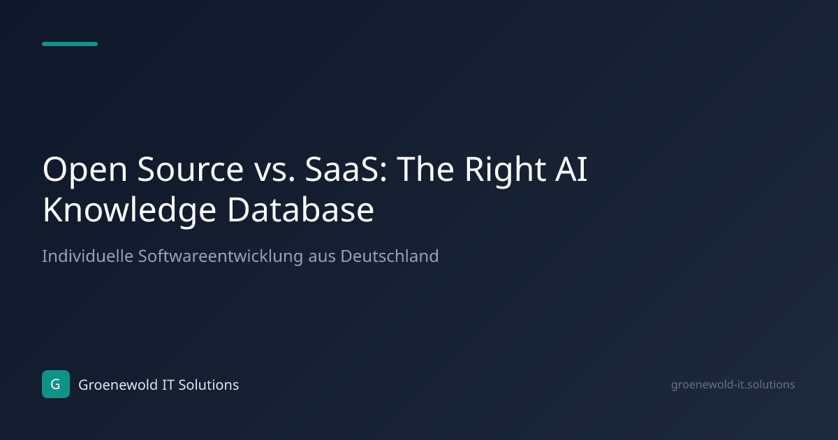 Article: Open Source vs. SaaS: The Right AI Knowledge…