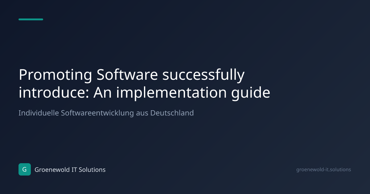 Article: Promoting Software successfully introduce: An…