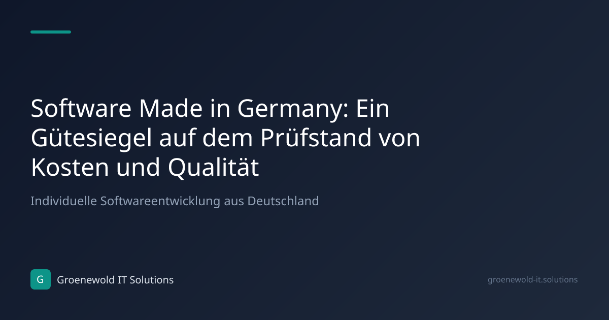 Fachartikel: Software Made in Germany: Ein Gütesiegel…