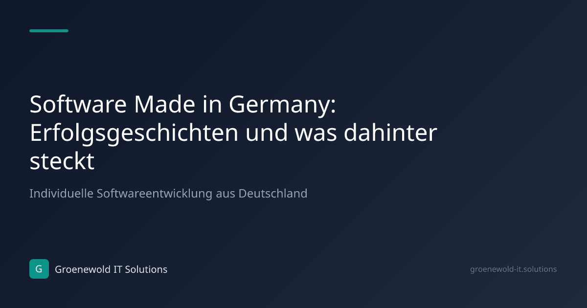 Fachartikel: Software Made in Germany:…