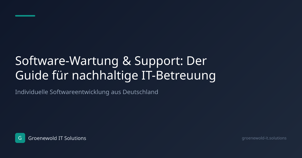Fachartikel: Software-Wartung & Support: Der Guide…