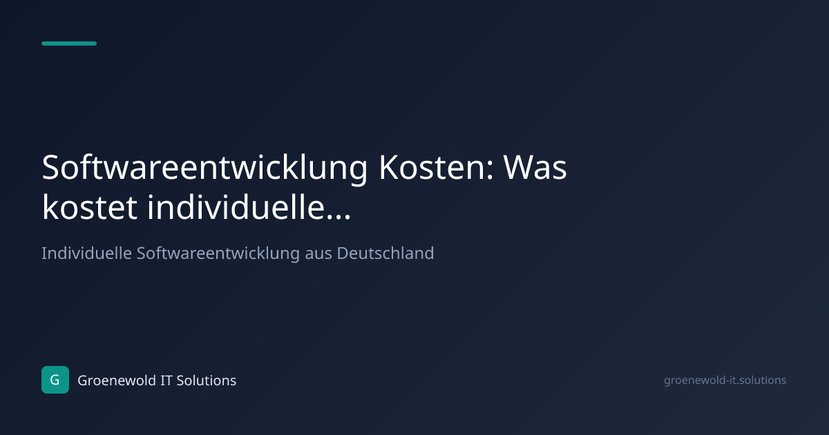 Fachartikel: Softwareentwicklung Kosten: Was kostet…