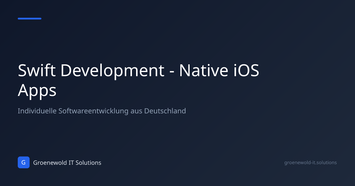 Swift Development - Native iOS Apps